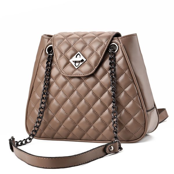 

2020 new bag red black bag chain bucket bag simple shoulder messenger bags