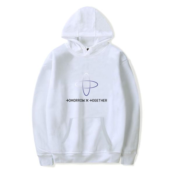 

2019 new kpop bts txt women hoodies sweatshirts k-pop tomorrow x together hoodie sweatshirt 2019 exclusive hooded streetwear top, Black