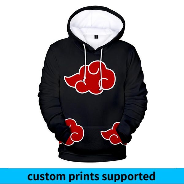 

3d printed hoodies women/men 2018 long sleeve casual hooded sweatshirts anime fashion streetwear clothes custom, Black