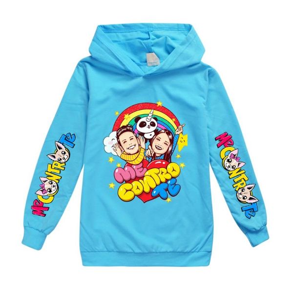 

lovely casual fashion toddler kids sweatshirt boys girls me contro te cosplay costumes long sleeve hoodie t-shirt hooded clothes, Blue
