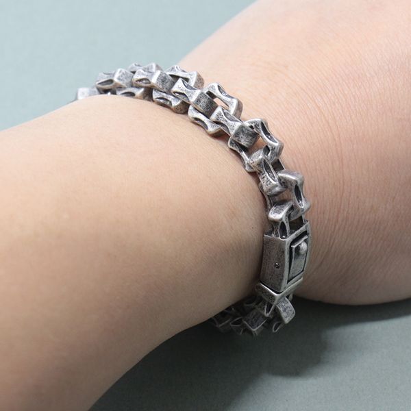 

2020 black stainless steel men bracelet vintage jewelry friendship mens bracelets