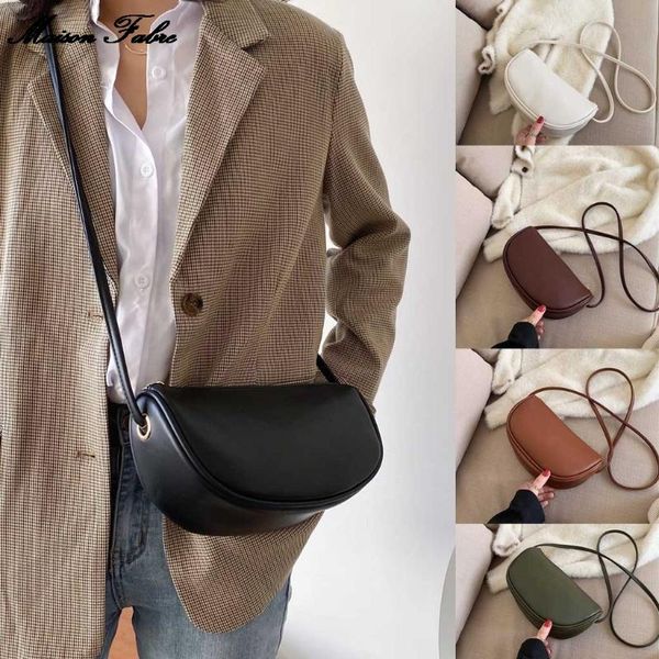 

maison fabre 2019 new women simple solid color shoulder bag messenger package new small bag retro wild phone