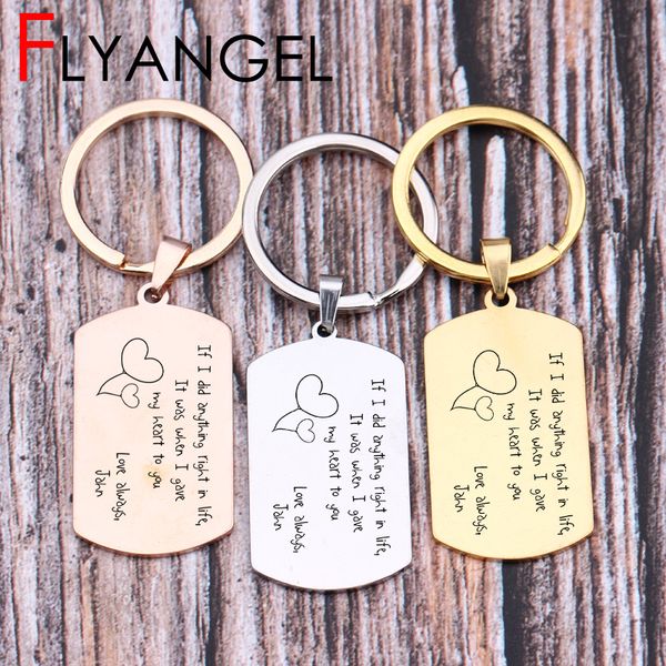 

diy name engraved it was when gave my heart to you key chains keys holder keyring key tag car, Silver