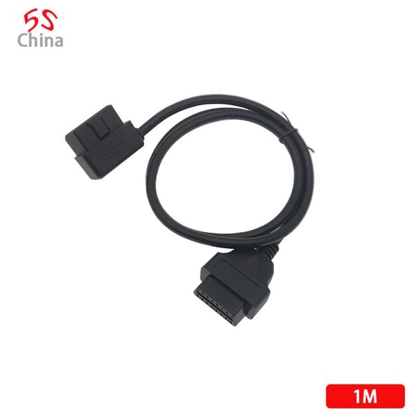 

100 cm auto cars obd2 16 pin interface extension external cable 1m male to female