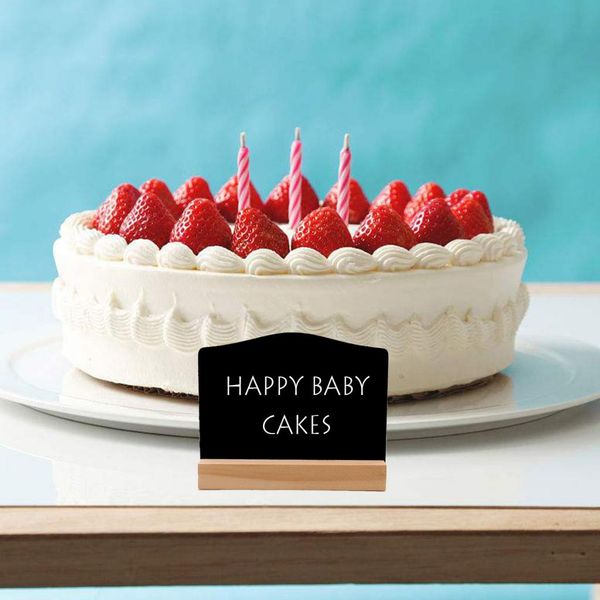 

4 pcs wood frame double-sided black chalkboard for kitchen restaurant