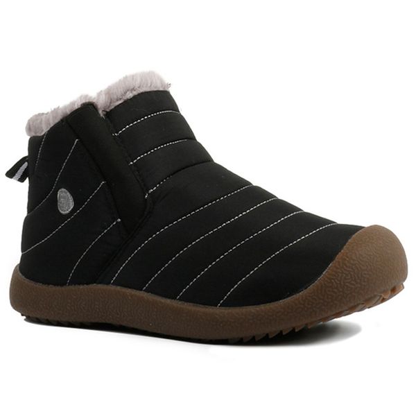 

women winter ankle boots snow thick fur warm women snow boots warm plush ankle waterproof casual shoes female, Black
