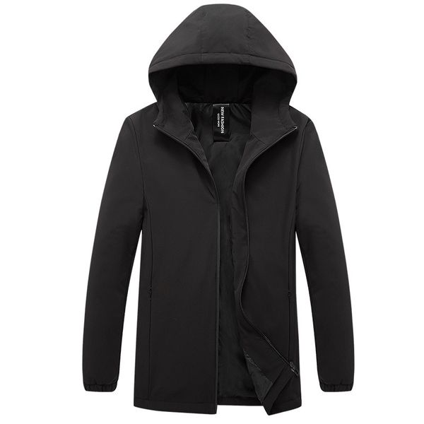 

men jackets new fashion spring autumn men hooded coat solid slim fit outerwear male casual clothing asia size m-4xl, Black;brown