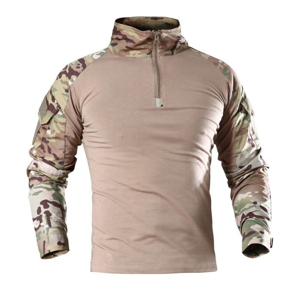 

толстовки мужчина армия сша равномерного combat shirt men нападение тактическое camouflageairsoft пейнтбол с длинным рукав, Black;brown