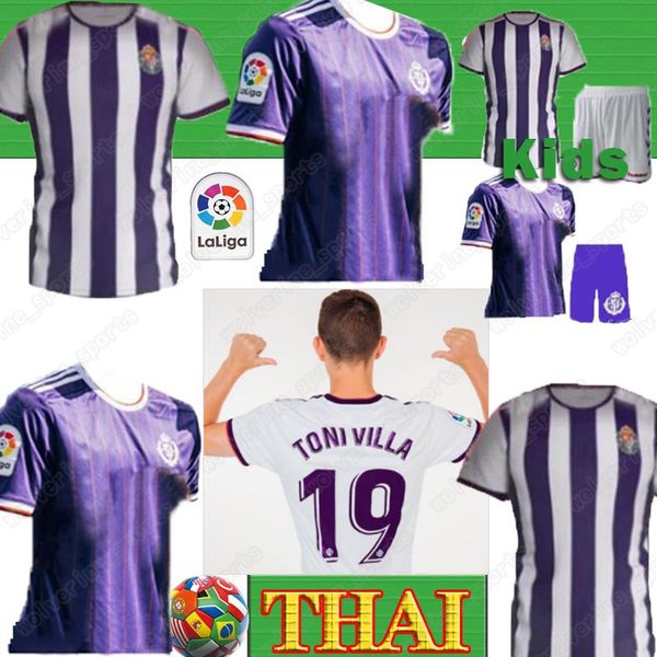 

thai 2019 2020 real valladolid soccer jersey 19 20 man and kids away real valladolid jaime mata michel borja luismi jaime football shirts, Black;yellow