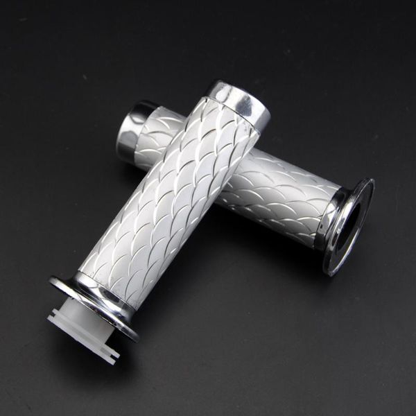 

dirt bike mini moto silver twist throttle handle grips set for cag gp race pocket bike ing