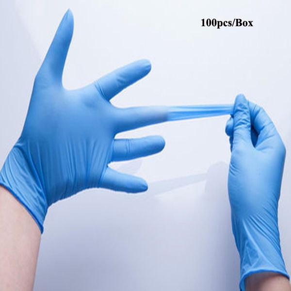 

disposable nitrile latex gloves for home cleaning anti-skid anti-acid gloves 100pcs/box laboratory glove cleaning gloves