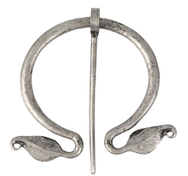 Penannular Viking Broche Manto Pin Medieval Fecho Viking jóias Norse Xaile Acessórios GB543