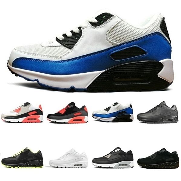 

2019 new usa men women 90ss american flag running athletic shoes independence day casual shoes mens size 40-45, Black