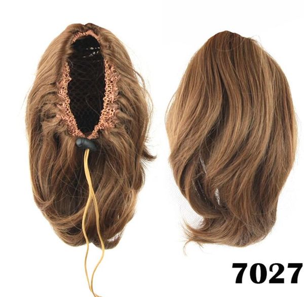 

077 Синтетический Хвост Длинные Прямые Волосы 16" / 22" Клип Хвост Наращивание Волос Б