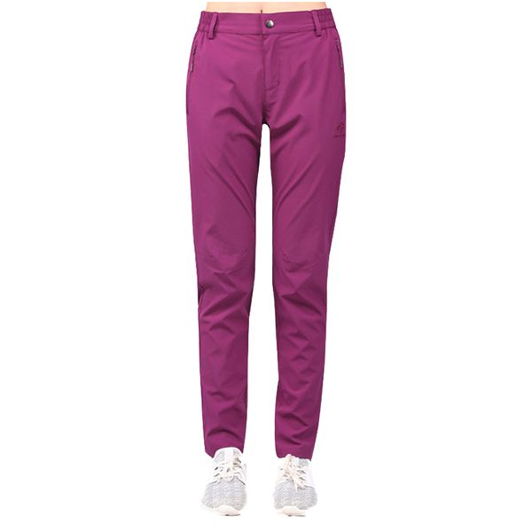 

tecwomen summer quick dry pants outdoor sports hiking elastic breathable trekking camping female solid color trousers va471, Black;green