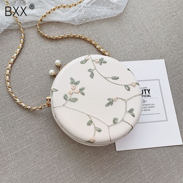 

bxx] women single shoulder crossbody bag all-match flap 2020 summer lace female round package female mini pu leather bag hf850