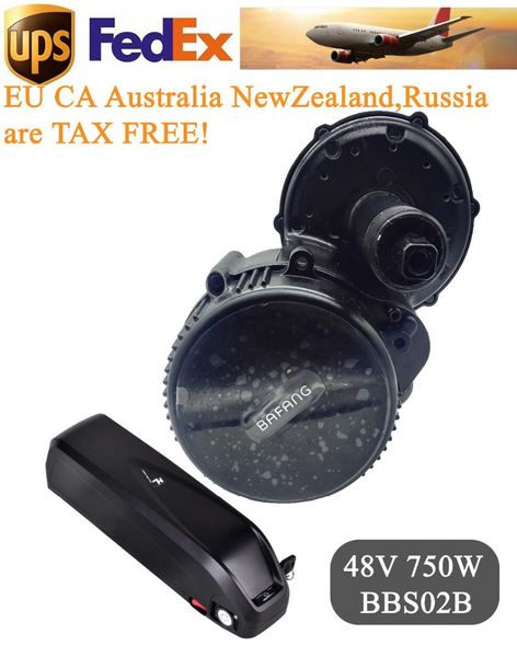 

bafang motor bbs02b 48v 750w electric bike conversion kit batterie velo 48v battery bbs02 48v13/17.5ah 52v13/17.5ah eu us no tax