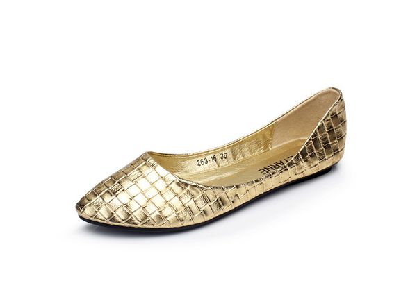 

2020 new knitted korean fashion lady flat bottom shallow point scoop shoes, Black