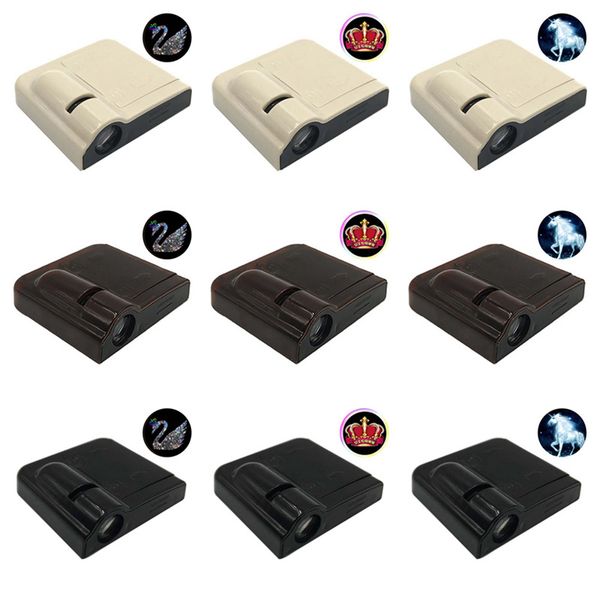 

2pcs led car door welcome logo light wireless led car door light laser projector entry emblem
