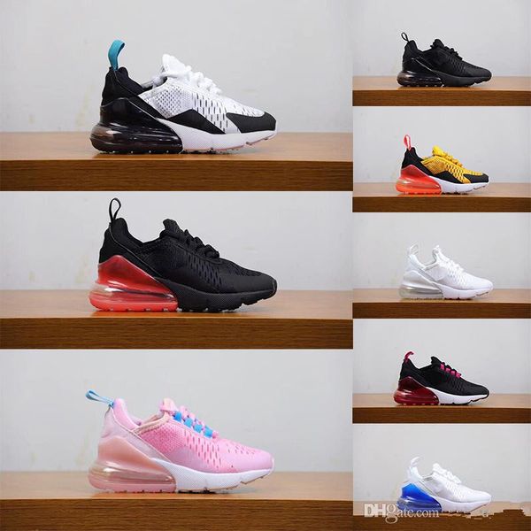 

new release kids cushions shoes kid sneakers punch pink tiger white blue kids designer shoes girls boys childrens trainers, Black