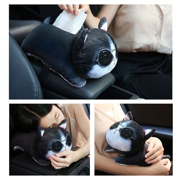 

universal car armrest box tissue box creative cartoon cute tissue car interior products accessories