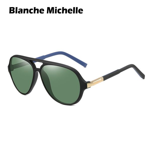 

pilot polarized sunglasses men uv400 tr90 sun glasses mens driving sunglass vintage oculos masculino 2020 with box, White;black