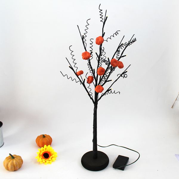 

тыква с подсветкой хэллоуин столешница дерево с огнями 20led огней черного tabletop дерева свадьбы или хэллоуин decor home decor