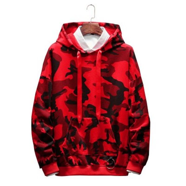 

red blue camouflage hoodie men fashion sweatshirts brand orignal design casual pullover for men autumn, Black