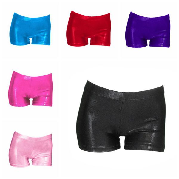 

lady girls gymnastics suit shorts bright color body suit ballet gymnastics dance practice clothes shorts