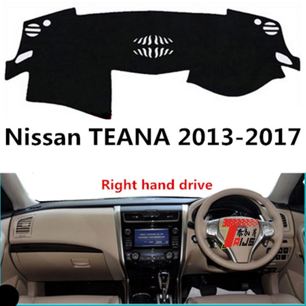 

taijs right hand drive car dashboard cover for teana 2013-2017 dacron fashion creative auto dashboard pad for teana 13-17