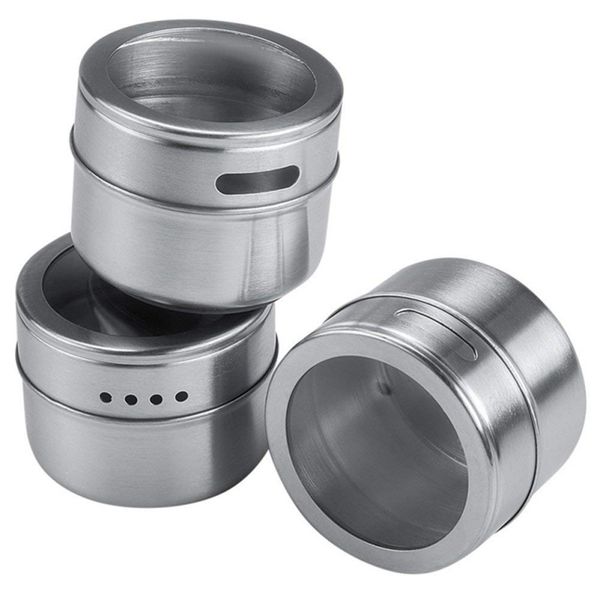 

4pcs/set Stainless Steel Seasoning Jar With Magnetic Portable Seasoning Jar,3/4/5PCS 100ml Kitchen Accessories