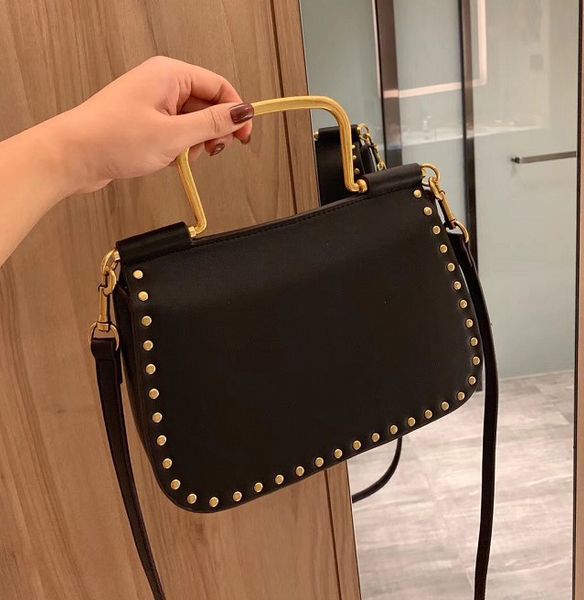 

designer handbag women shoulder bag rivet leather simplicity fashion /cfy2002264