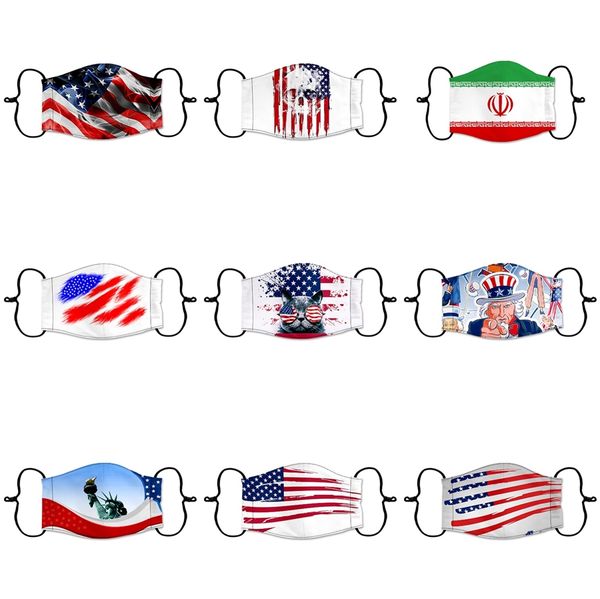 

20 1pcs fashion er 4 layers folding washable designer face mask reusable dust mouth particulate protective cotton face masks #806