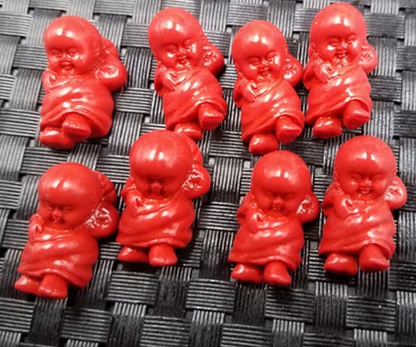 

юйлун нефрит имитация киноварь высокая подушка беззаботный кулон курица кровь нефрит киноварь мальчик будда кулон киноварь аксессуары, Silver