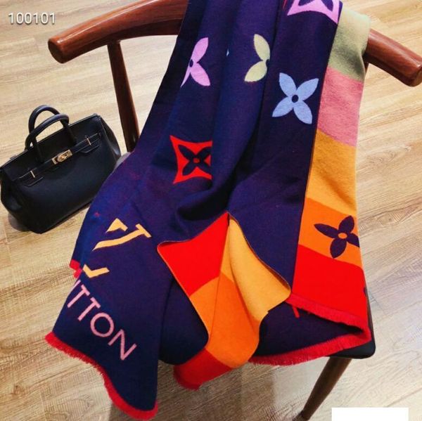 

2019 brand autumn and winter vogue men and women outfit scarf shawl, match with sweet and comfortable letter g0009, Blue;gray