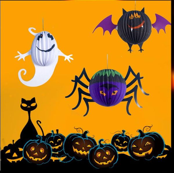 

2020 новый хэллоуин бумажное украшение хэллоуин призрак украшения висит бар призрак фестиваль атмосфера украшения