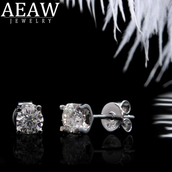 

подлинная 14 к 585 желтое золото отодвинуть 5мм дф цвет 1ctw положительный результат теста круглой огранки муассанит бриллиантовые серьги дл, Golden;silver