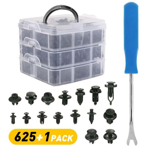

auto fastener clip with hand tools door trim panel auto bumper rivet retainer push engine cover clips car interior accessories