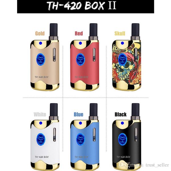 

100% оригинал Kangvape TH420 II Starter Kit 650mAh В.В. TH420 2 батареи Box Mod 0.5ml 92a3 густое масло Картридж Tank Аутентичные