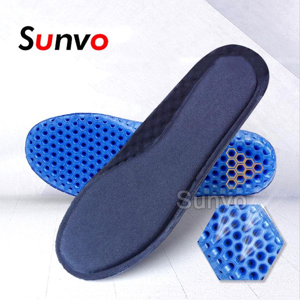 

honeycomb sport insoles for shoes absorption memory foam running basketball football shoe pads breathable deodorant insole, Black