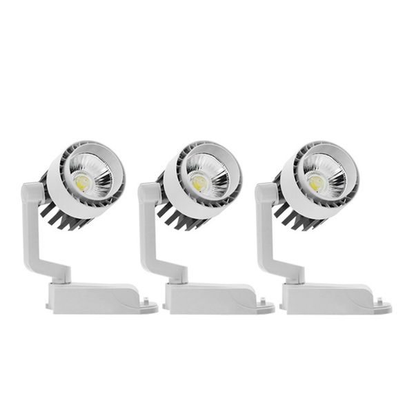 

led track light cob led spotlight 15-60 degree light angle 30w ceiling rail track lamp store home room