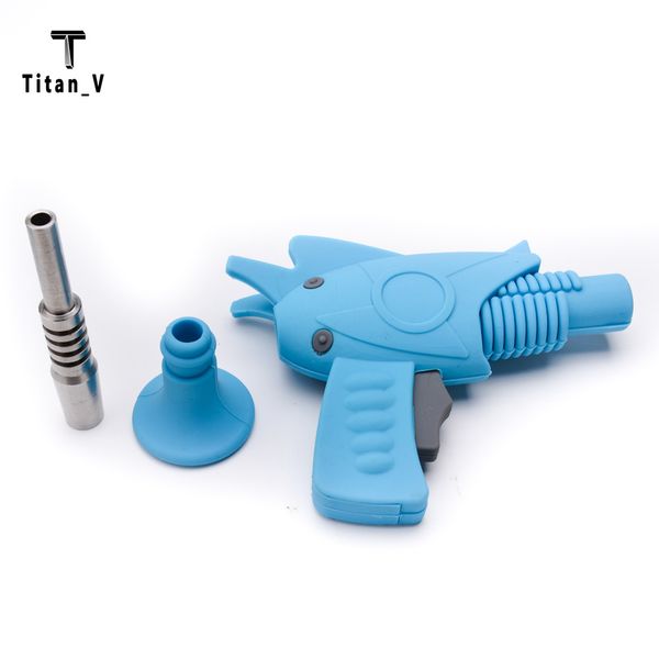 

Силиконовый лучевой пистолет Силиконовый нектар Коллекторная ручная труба пищевой силикон включая наконечник из нержавеющей стали dab rig 649