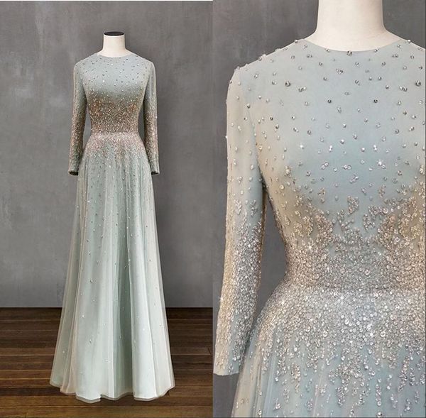 

luxury light sky blue evening dresses 2020 long sleeve evening gowns formal wear plus size party dress abendkleider robe de soiree, Black;red