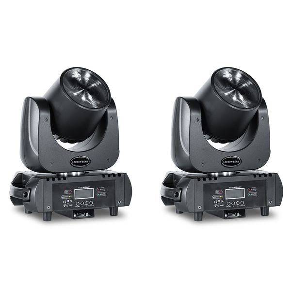 

mfl 2pcs 60w водить белый сценический beam moving head light rgbw 4в1 партии свет 11 построен -in maco