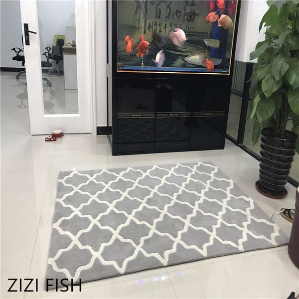 

fashion gray pattern thicken acrylic living room great carpet rug bedroom bedside bedroom home prayer mat can be customized
