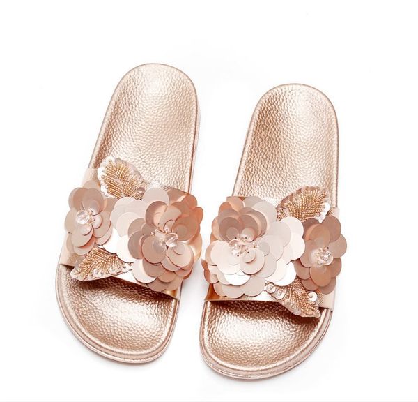 

women summer beach shoes woman slippers flat heels fashion ladies sandals slippers womens zapatos mujer ladies slip on sliders, Black
