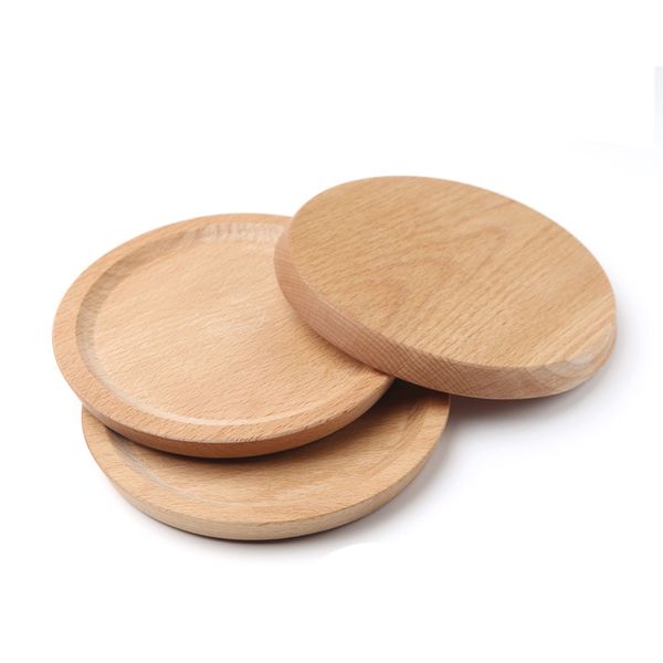 

creative kitchen tool wooden craft round square plate tray handmade snack candy cake baking holder wooden storage trays dh0394 t03