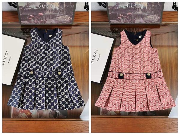 

kid girl fashion dresses spring summer brand clothes wholesale kid little girl dance dresses designer outfit girls 100-150 cm, Red;yellow