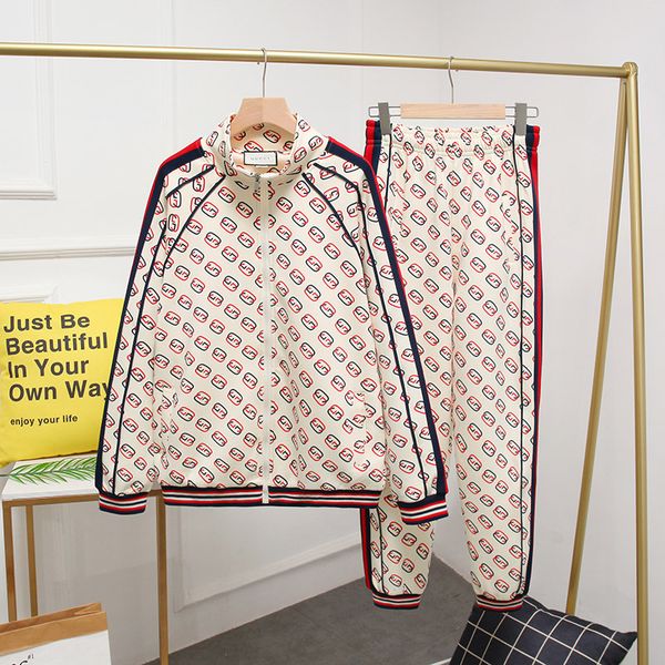 

2020 new suit, pattern zipper, special special fabric,latest explosion kit men and women same paragraph, Black