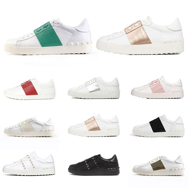 

platform shoes men women triple black green pink red stripe mens womens leather casual shoe walking hiking drop shipping